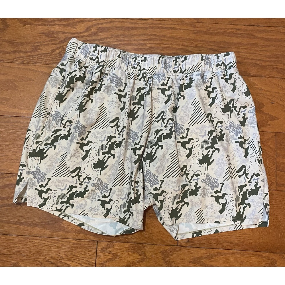 Athletegy Quad Shorts Mens Large Camo 4" Inseam Lightweight Workout Running $72
